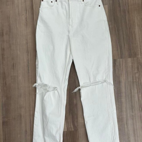 Abercrombie & Fitch Ultra High Rise 90s straight leg jeans Size 8 Long - Picture 2 of 4